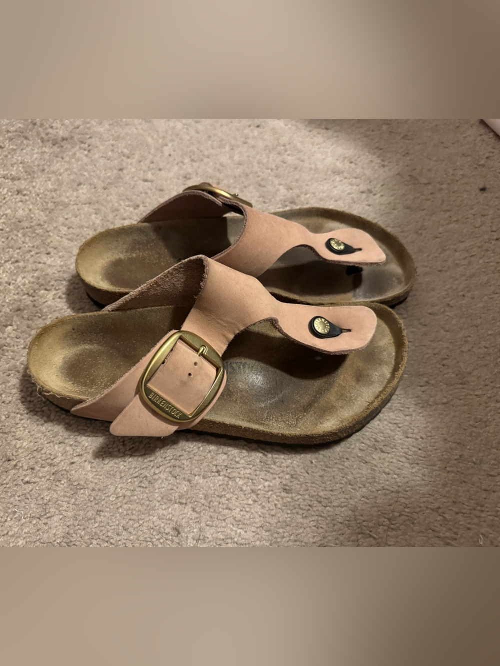 Birkenstock Women’s Soft Pink Gizeh sandals - size 41 - 10 - Big Buckle